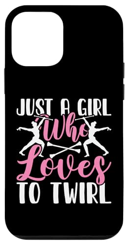 Hülle für iPhone 12 mini Just A Girl Who Loves To Twirl von Lustige Baton Twirling Geschenke Twirl Majorette