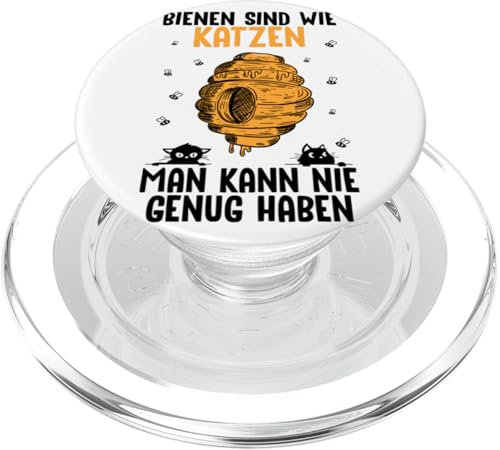 Bienen sind wie Katzen man kann nie genug haben Imker PopSockets PopGrip für MagSafe von Lustige Bienen Sprüche