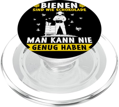 Bienen sind wie Schokolade man kann nie genug haben Imker PopSockets PopGrip für MagSafe von Lustige Bienen Sprüche