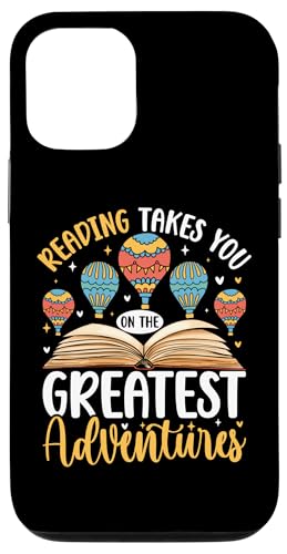 Hülle für iPhone 12/12 Pro Reading Takes You On The Greatest Adventures von Lustige Bücherwurm Geschenke Lese Liebhaber Lesen