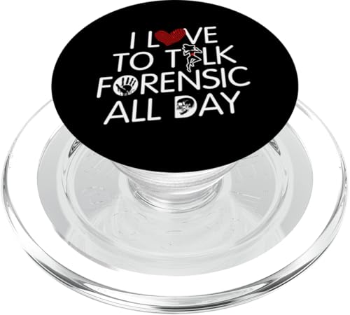 Ich Liebe Es, Den Ganzen Tag Über Forensik Zu Reden PopSockets PopGrip für MagSafe von Lustige Designs Für Forensische Detektive