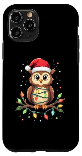 Hülle für iPhone 11 Pro Frohe Weihnachten Eulen Liebhaber Merry Christmas Eule von Lustige Eulen Weihnachten Eule Design Shop