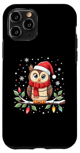 Hülle für iPhone 11 Pro Frohe Weihnachten Eulen Liebhaber Merry Christmas Eule von Lustige Eulen Weihnachten Eule Design Shop