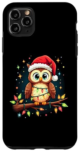 Hülle für iPhone 11 Pro Max Frohe Weihnachten Eulen Liebhaber Merry Christmas Eule von Lustige Eulen Weihnachten Eule Design Shop