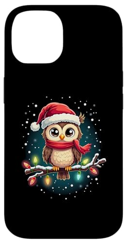 Hülle für iPhone 14 Frohe Weihnachten Eulen Liebhaber Merry Christmas Eule von Lustige Eulen Weihnachten Eule Design Shop