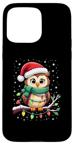 Hülle für iPhone 15 Pro Max Frohe Weihnachten Eulen Liebhaber Merry Christmas Eule von Lustige Eulen Weihnachten Eule Design Shop