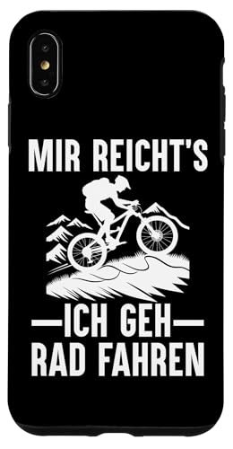 Hülle für iPhone XS Max Mir Reichts Ich Geh Rad Fahren Fahrrad Mountainbike Rennrad von Lustige Fahrrad Geschenke für Fahrradfahrer