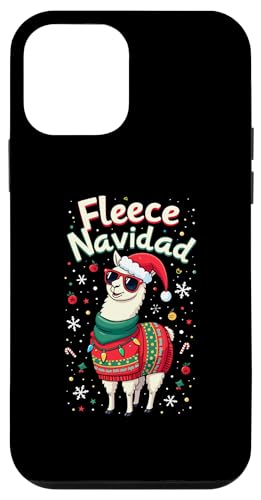 Hülle für iPhone 12 mini Fleece Feliz Navidad Weihnachten Mädchen Damen Süßes Lama von Lustige Familen Lama Parnterlook Design Shop