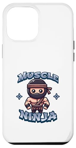 Hülle für iPhone 12 Pro Max Niedlicher Starker Bodybuilding Muskel Ninja von Lustige Fitness-Workout-Ninjas