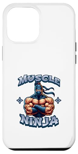 Hülle für iPhone 12 Pro Max Niedlicher Starker Bodybuilding Muskel Ninja von Lustige Fitness-Workout-Ninjas