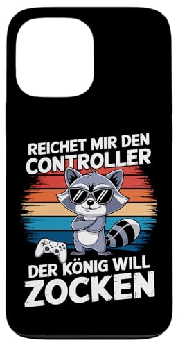 Reichet mir den Controller Zocker König PC Spieler Gamer Hülle für iPhone 13 Pro Max von Lustige Games Zocker Nerd Gaming Kopfhörer Zocken