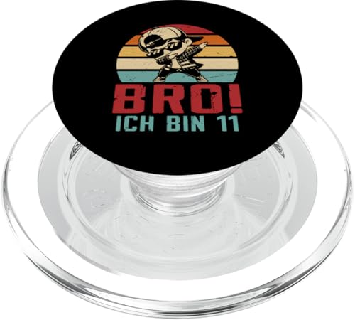 Retro Bro! Ich Bin 10 Dab Zehnter Geburtstag Junge Deko Kids PopSockets PopGrip für MagSafe von Lustige Geburtstag Dabbing Jungs Geschenkideen