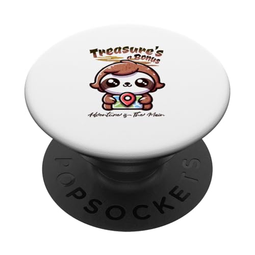 Lustiges Geocaching Faultier GPS Schatz Schatzsuche PopSockets Klebender PopGrip von Lustige Geocache Schatzsucher Humor