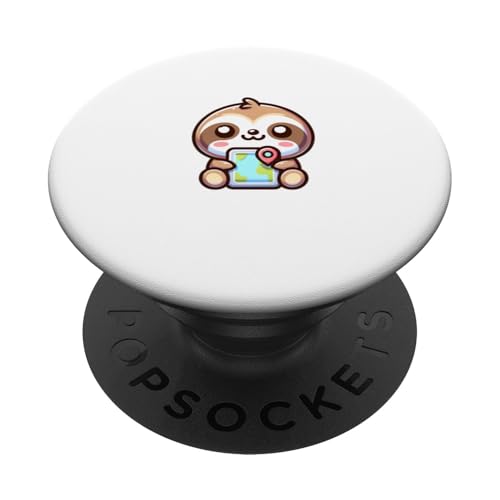 Lustiges Geocaching Faultier GPS Schatz Schatzsuche PopSockets Klebender PopGrip von Lustige Geocache Schatzsucher Humor