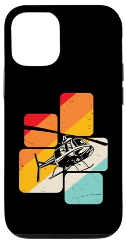 Hülle für iPhone 12/12 Pro Helicopter Sunset Vintage von Lustige Geschenke für Hubschrauberpiloten