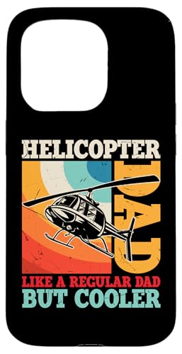 Hülle für iPhone 15 Pro Helicopter Dad Like A Regular Dad But Cooler von Lustige Geschenke für Hubschrauberpiloten