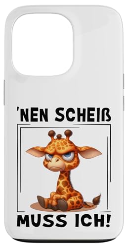 Hülle für iPhone 13 Pro Nen Scheiß Muss Ich Lustiger Spruch Statement Freche Giraffe von Lustige Geschenke & T Shirt Sprüche