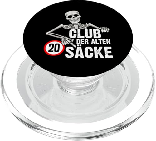 20 Schild Club der Alten Säcke Verkehrszeichen 20 Jahre Alt PopSockets PopGrip für MagSafe von Lustige Geschenke zum Geburtstag