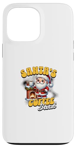 Hülle für iPhone 13 Pro Max Santa Claus Kaffeepause Weihnachtsmann Kaffee Weihnachten von Lustige Heilig Abend Humor Weihnacht Advent Witz