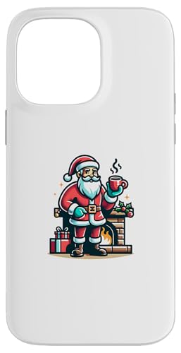 Hülle für iPhone 14 Pro Max Santa Claus Kaffeepause Weihnachtsmann Kaffee Weihnachten von Lustige Heilig Abend Humor Weihnacht Advent Witz