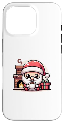 Hülle für iPhone 16 Pro Santa Claus Kaffeepause Weihnachtsmann Kaffee Weihnachten von Lustige Heilig Abend Humor Weihnacht Advent Witz