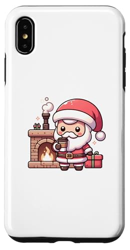 Hülle für iPhone XS Max Santa Claus Kaffeepause Weihnachtsmann Kaffee Weihnachten von Lustige Heilig Abend Humor Weihnacht Advent Witz