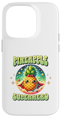 Hülle für iPhone 14 Pro Süßer Ananas-Superheld Ananas-Super Held von Lustige Helden Ananas