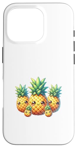 Hülle für iPhone 16 Pro Süßer Ananas-Superheld Ananas-Super Held von Lustige Helden Ananas