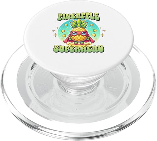 Süßer Ananas-Superheld Ananas-Super Held PopSockets PopGrip für MagSafe von Lustige Helden Ananas