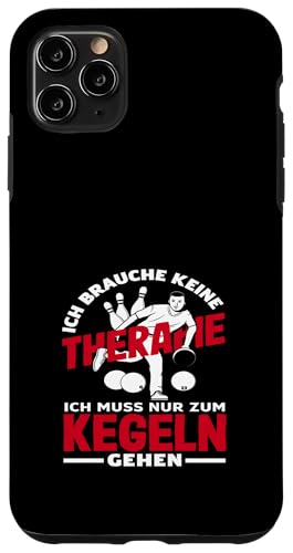 Hülle für iPhone 11 Pro Max Kegeln Therapie Ich Brauche Keine Kegeln Gehen von Lustige Kegeln Designs für Kegelclub Geschenke