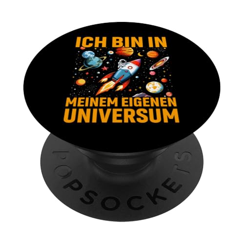 Ich bin in meinem eigenen Universum | Jungen Mädchen PopSockets Klebender PopGrip von Lustige Kinder Mode Jungen Mädchen Geschenkideen