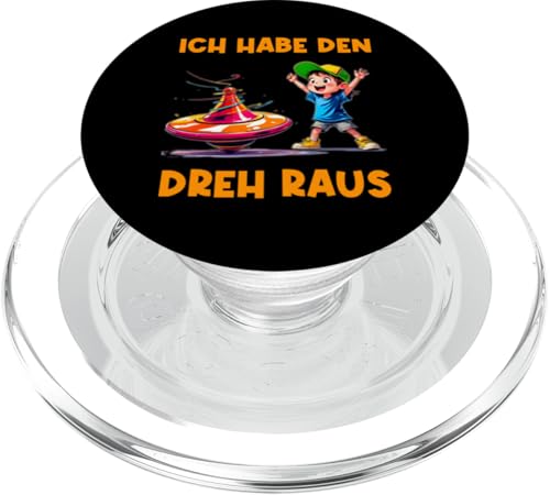 Ich habe den Dreh raus Kreisel Lustiges Jungen Mädchen PopSockets PopGrip für MagSafe von Lustige Kinder Mode Jungen Mädchen Geschenkideen