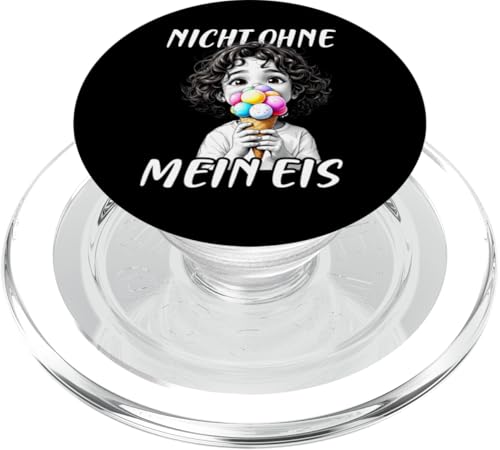 Nicht ohne mein Eis Lustiges Kinder Jungen Mädchen PopSockets PopGrip für MagSafe von Lustige Kinder Mode Jungen Mädchen Geschenkideen