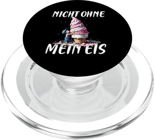 Nicht ohne mein Eis Lustiges Kinder Jungen Mädchen PopSockets PopGrip für MagSafe von Lustige Kinder Mode Jungen Mädchen Geschenkideen