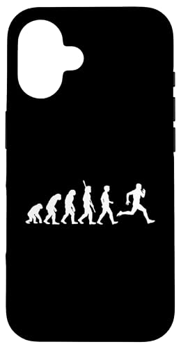 Marathon Läufer Evolution Rennen Laufen Joggen Hülle für iPhone 16 von Lustige Laufsport Designs Läufer Geschenkidee