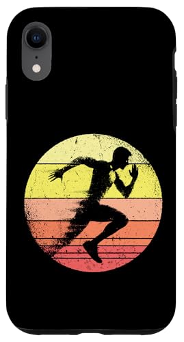 Marathon Läufer Sunset Rennen Laufen Joggen Hülle für iPhone XR von Lustige Laufsport Designs Läufer Geschenkidee