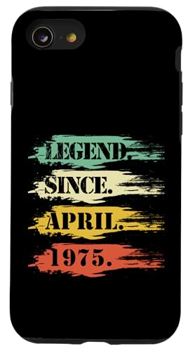 Geburtstags Design Legendär seit April 1975 Retro Hülle für iPhone SE (2020) / 7 / 8 von Lustige Legendäre Geburtstags Designs