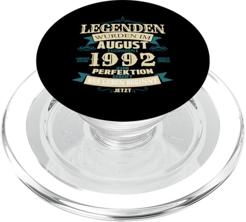 Geburtstags Design Legenden wurden im August 1992 geboren PopSockets PopGrip für MagSafe von Lustige Legendäre Geburtstags Designs