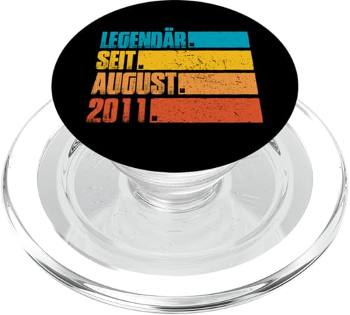 Legendär Seit August 2011 Geboren Geburtstag Jahrgang PopSockets PopGrip für MagSafe von Lustige Legendäre Geburtstags Retro August