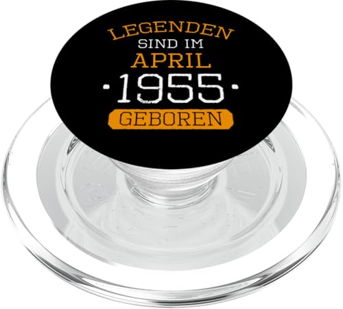 Legenden Sind Im April 1955 Geboren Geburtstag Jahrgang PopSockets PopGrip für MagSafe von Lustige Legendäre Geburtstags Vintage April