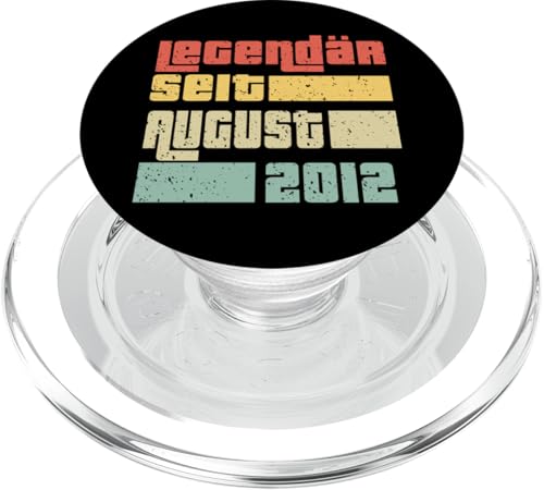 Legendär Seit August 2012 Geboren Geburtstag Jahrgang PopSockets PopGrip für MagSafe von Lustige Legendäre Geburtstags Vintage August