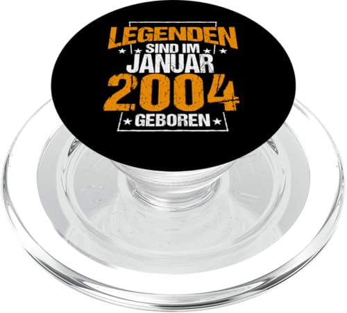 Legenden Sind Im Januar 2004 Geboren Geburtstag Jahrgang PopSockets PopGrip für MagSafe von Lustige Legendäre Geburtstags Vintage Januar