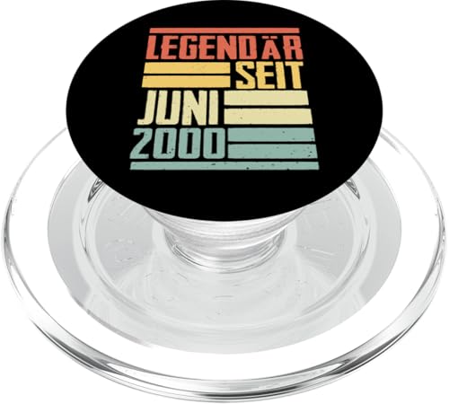 Legendär Seit Juni 2000 Geboren Geburtstag Jahrgang PopSockets PopGrip für MagSafe von Lustige Legendäre Geburtstags Vintage Juni