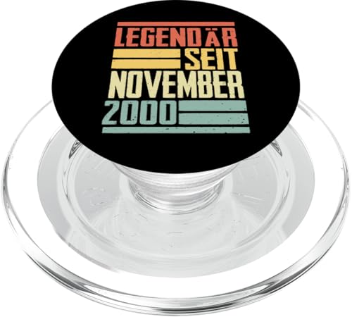 Legendär Seit November 2000 Geboren Geburtstag Jahrgang PopSockets PopGrip für MagSafe von Lustige Legendäre Geburtstags Vintage November