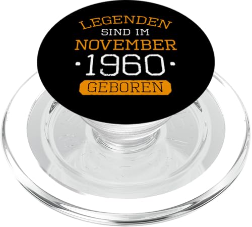 Legenden Sind Im November 1960 Geboren Geburtstag Jahrgang PopSockets PopGrip für MagSafe von Lustige Legendäre Geburtstags Vintage November