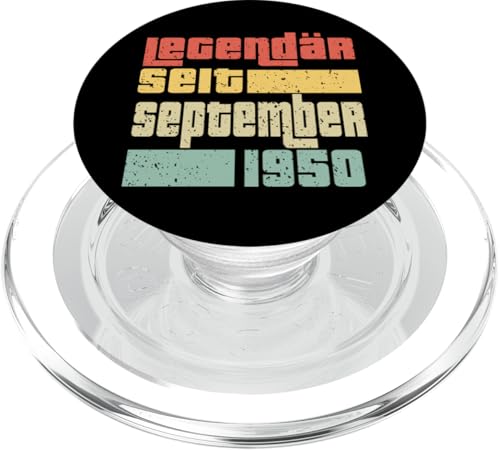 Legendär Seit September 1950 Geboren Geburtstag Jahrgang PopSockets PopGrip für MagSafe von Lustige Legendäre Geburtstags Vintage September