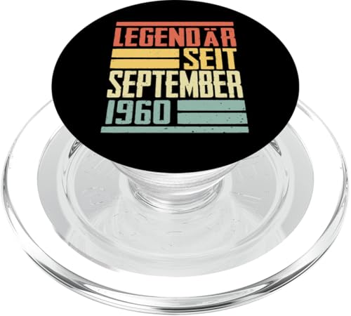 Legendär Seit September 1960 Geboren Geburtstag Jahrgang PopSockets PopGrip für MagSafe von Lustige Legendäre Geburtstags Vintage September