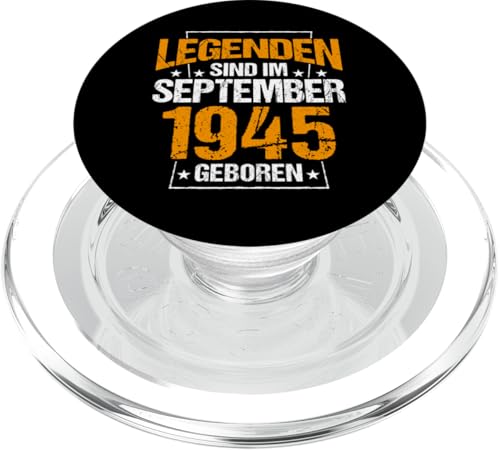 Legenden Sind Im September 1945 Geboren Geburtstag Jahrgang PopSockets PopGrip für MagSafe von Lustige Legendäre Geburtstags Vintage September