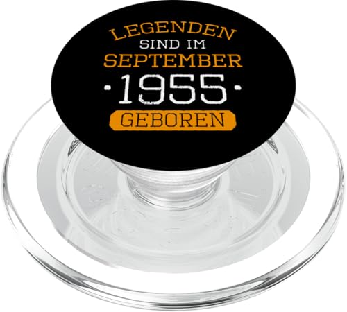 Legenden Sind Im September 1955 Geboren Geburtstag Jahrgang PopSockets PopGrip für MagSafe von Lustige Legendäre Geburtstags Vintage September