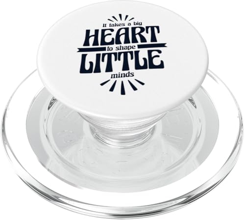 Bit Heart To Shape Little Minds Lehrerin Pädagoge Lehrer PopSockets PopGrip für MagSafe von Lustige Lehrer Outfit Geschenke für Lehrerinnen